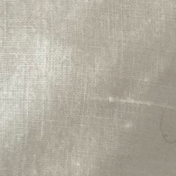 Handmade women v neck asymmetrical hemline cotton uniform top. Size 14.(M). Used - Picture 9 of 9